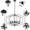Industrial Vintage Pendant Lighting Hanging Ceiling Light for Bedroom